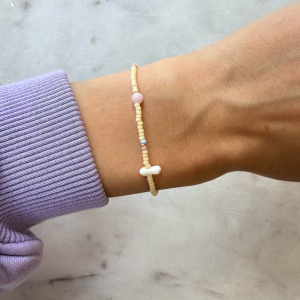 Bransoletka ze szklanych koralików BUTTER