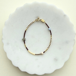 Bransoletka ze szklanych koralików LUMO 