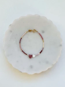 Bransoletka ze szklanych koralików CHERRY